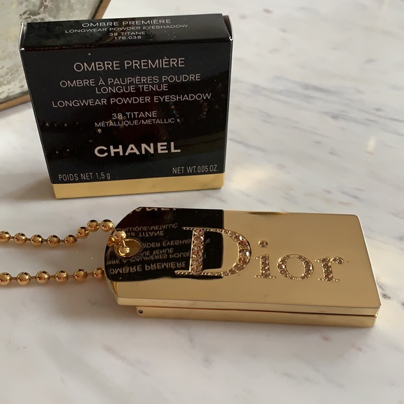 Dior gold & crystal “Sparkling” dog tag - Picture 14 of 15